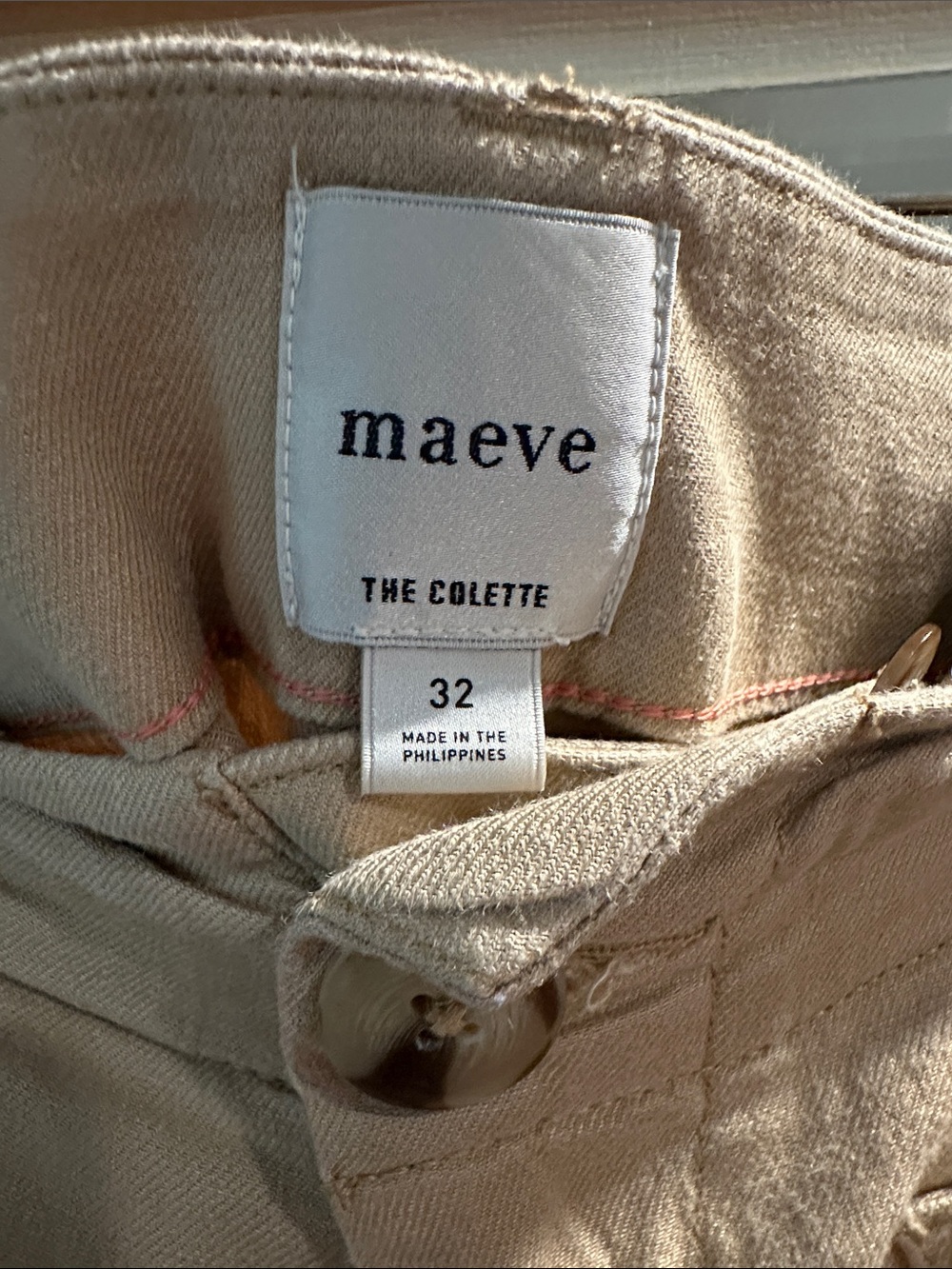Anthropologie Maeve Colette Linen blend Beige Wide-Leg Capris - Picture 2 of 2